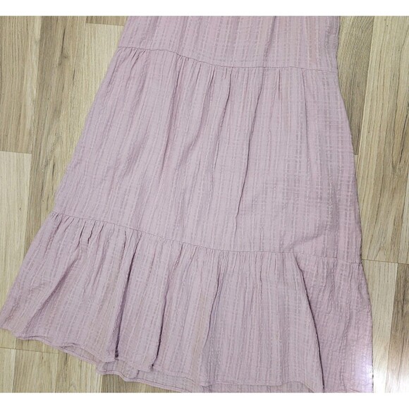 Knox Rose Womens Lavender Cotton Midi Dress Spaghetti Straps Pockets Small - Picture 9 of 10